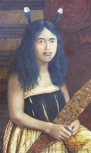 HEMUS Charles 1850-1925,Ratahi Te Maia, Arawa Tribe,1895,International Art Centre NZ 2011-03-30