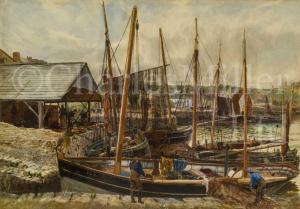 HEMY Thomas M. Madawaska,Fishing boats, Peel Harbour, Isle of Man,1876,Charles Miller Ltd 2021-11-02