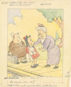 HENDERSON BUELL Marjorie 1904-1993,Marge's Little Lulu; Her Train Ride to Gran,1946,Swann Galleries 2015-01-22