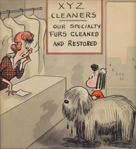 HENDERSON BUELL Marjorie 1904-1993,XYZ Cleaners - Our Speciality: Furs Cleaned and ,Swann Galleries 2017-03-21