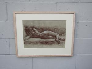 HENDERSON DAVID 1900-2000,recling female nude,TW Gaze GB 2024-01-16