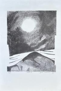 HENDERSON Louise 1902-1994,Moon I,1985,International Art Centre NZ 2024-02-13