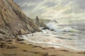 HENDERSON Neville 1900-1900,Rugged Irish Coastal Scene,1978,Morgan O'Driscoll IE 2023-07-03