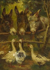 HENDERSON William 1844-1904,Donkeys and Geese,David Duggleby Limited GB 2020-07-17