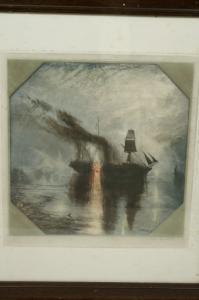 HENDERSON William 1886-1914,Fire on Board Ship,Bamfords Auctioneers and Valuers GB 2007-07-25