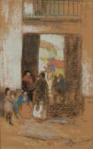 HENDERSON William Penhallow 1877-1943,Gypsy Quarter, Seville, Spain,Santa Fe Art Auction 2023-03-16