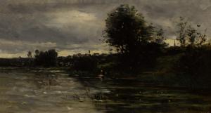 HENDRICK Henri François J 1817-1894,Stream in a Country Landscape,Sotheby's GB 2022-10-20