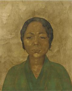 HENDRIKS Alida Sophia 1901-1984,Portrait of an Indonesian woman,Christie's GB 2005-10-04