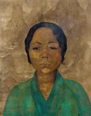 HENDRIKS Alida Sophia 1901-1984,Portret van Indonesische vrouw,Venduehuis NL 2015-11-11