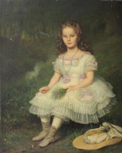 HENDRIKS Barend Leonardus 1830-1899,portrait of Marie Chatarina Cunigunde Van Der,1872,Cuttlestones 2021-03-11