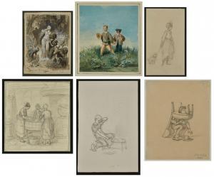 HENDSCHEL Albert 1834-1883,versch. Darstellungen,Dobritz DE 2023-11-18