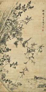 HENGXIAN Fang 1620-1679,Flowers and Birds,Christie's GB 2020-07-08