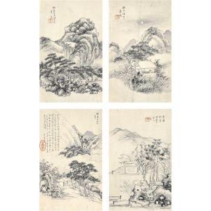 HENIAN ZHU 1760-1834,LANDSCAPE IN THE STYLE OF ANCIENT MASTERS,1804,Sotheby's GB 2010-10-05