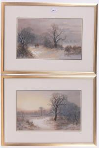 HENLEY W.B 1860-1890,Rural winter landscapes,Burstow and Hewett GB 2017-05-03