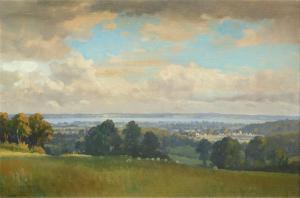 HENNAH Joseph Edward,Landscape with the River Severn in the distance,Woolley & Wallis 2021-05-11