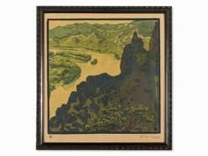 HENNEBERG Hugo 1863-1918,Danube near Dürnstein,1910,Auctionata DE 2016-10-17