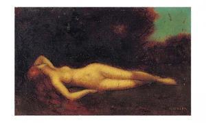 HENNER Jean Jacques 1829-1905,«Jeune femme rousse allongée».,Salles de ventes Pillet FR 2002-04-28