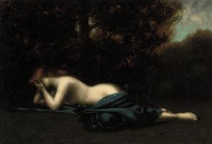 HENNER Jean Jacques 1829-1905,Pleureuse, Weeping Magdalene,Christie's GB 2010-04-28