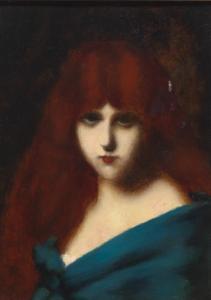 HENNER Jean Jacques 1829-1905,Portrait of a red-headed woman,Aspire Auction US 2016-05-28