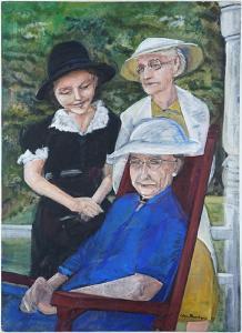 HENNER MASCHGAN Edna Wolff 1907-2001,Three Ladies,Susanin's US 2017-09-19
