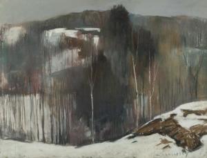 HENNESSEY Frank Charles 1893-1941,Winter Landscape in the Laurentians,Maynards CA 2023-04-19