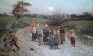 HENNESSY William John 1839-1917,Return From School Calvados,1885,Sotheby's GB 2006-05-11