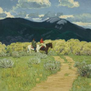 HENNINGS Ernest Martin 1886-1956,Along the Greasewood Trail,Christie's GB 2024-01-18