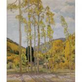 HENNINGS Ernest Martin 1886-1956,god's sentinels (towering sunlit aspen),1950,Sotheby's 2006-11-29