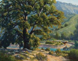 HENNINGS Ernest Martin 1886-1956,Mountain Stream with Riders,Scottsdale Art Auction US 2024-04-12