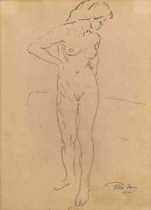 HENRI Robert 1865-1929,Standing Female Nude,Freeman US 2024-02-28