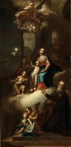 HENRICI Johann Josef Karl 1737-1823,The Holy Family with Saint Joachim, Saint Elis,Palais Dorotheum 2021-12-16