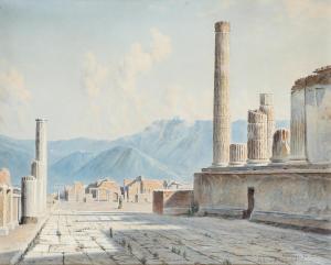 HENRIKSEN Mads 1853-1940,A view over Forum Civile,Bruun Rasmussen DK 2023-10-23