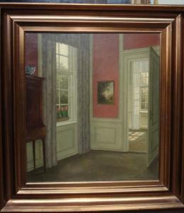 Henrikson William,Interior with rose coloured wall,Bellmans Fine Art Auctioneers 2018-02-03