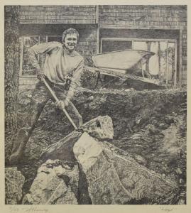 HENRY E,male figure digging,1982,Rogers Jones & Co GB 2017-06-02