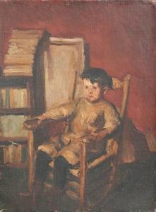 HENRY George 1858-1943,1859-): 
Seated Child,Burchard US 2009-01-25