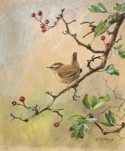 HENRY George Morrison R 1891-1983,Bird on a Branch,David Lay GB 2021-03-17