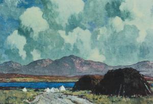 HENRY Paul 1877-1958,TURF STACKS, CONNEMARA,Ross's Auctioneers and values IE 2023-07-19