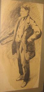 HENS Frans 1856-1928,Portrait de peintre (Moerenhout?),1884,Campo & Campo BE 2008-04-29