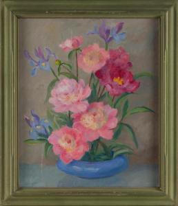 HENSCHE Ada Reyner 1901-1985,Still life of flowers,Eldred's US 2023-03-23