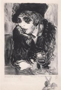 HENSEL Maurice 1890,Femme de Montmartre,1914,Morel de Westgaver BE 2021-04-10
