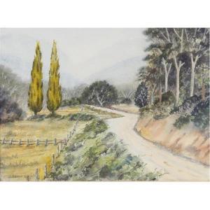 HENSHAW Arthur C 1877,Brown County hills landscape,Ripley Auctions US 2019-02-23