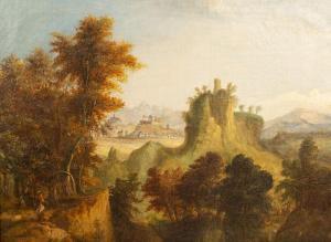 HENSHAW Frederick Henry,Figures in an Italianate Landscape,Simon Chorley Art & Antiques 2023-07-25