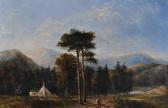 HENSHAW Frederick Henry 1807-1891,Mountain landscape,Burstow and Hewett GB 2011-03-23