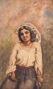 Hentia Sava 1848-1904,Peasant Girl,1900,Artmark RO 2022-06-15