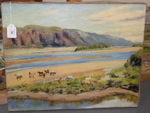 HENTY Deirdre,Highland Loch Scene,Tooveys Auction GB 2016-02-24