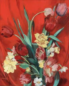 HENTZE Gudmund 1875-1948,A colourful bouquet,1929,Bruun Rasmussen DK 2024-02-12