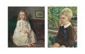 HENTZE Gudmund 1875-1948,A little boy seated on a balcony,1913,Christie's GB 2013-10-29