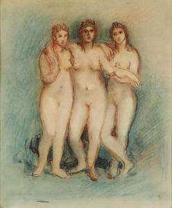 HENTZE Gudmund 1875-1948,The Three Graces,Bruun Rasmussen DK 2023-10-23