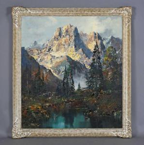 HENZE MORRO Ingfried Paul 1925-2013,Mountainous lake scene,Tooveys Auction GB 2025-01-22