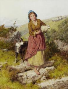 HENZELL Isaac 1815-1875,The rescued lamb,1872,Bonhams GB 2013-06-11